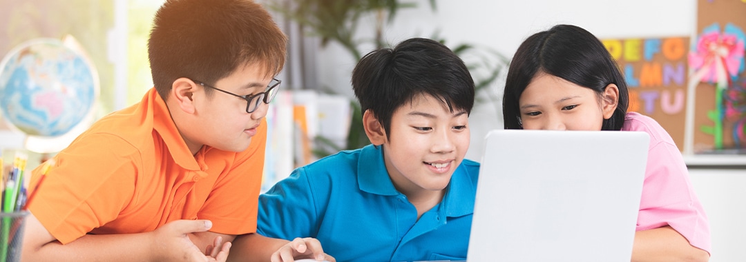 フリースペースで学習する子供のメージ